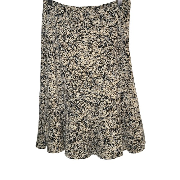 BCBGMaxAzria Dresses & Skirts - BCBG Retro Knee Length Skirt Pull On Small Flounce Floral Whimsigoth Office Chic
